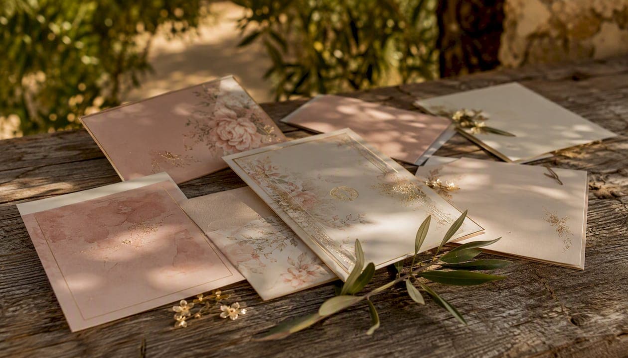 Destination wedding invitations abroad: what to order and when